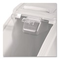 Food Trays, Containers, and Lids | Rubbermaid Commercial FG360088WHT 20.57 Gallon 13-1/8 in. x 29-1/4 in. x 28 in. ProSave Mobile Ingredient Bin - White image number 2