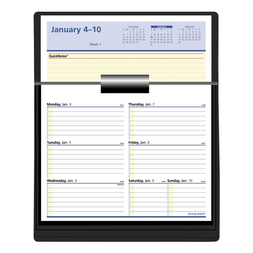  | AT-A-GLANCE SW706-50 12 Month: Jan 2026 to Dec 2026 7 in. x 6 in. Flip-A-Week Desk Calendar Refill with QuickNotes - White Sheets image number 0