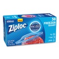 Food Service | Ziploc 351177 6.97 in. x 7.7 in. 32 oz. Zipper Freezer Bags - Clear (38 Bags/Box, 9 Boxes/Carton) image number 5