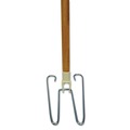 Mops | Boardwalk BWK1492 0.94 in. Diameter x 48 in. Length Wedge Dust Mop Head Frame/Lacquered Wood Handle - Natural image number 0