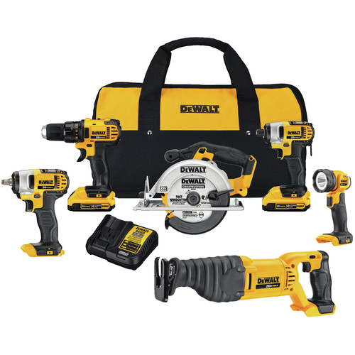 Factory Reconditioned Dewalt DCK621D2R 20V MAX Compact 6Tool Combo Kit