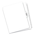 Office Jansan | Avery 11374 11 in. x 8.5 in. 27-Tab A to Z Avery Style Preprinted Legal Exhibit Side Tab Index Dividers - White (1-Set) image number 0
