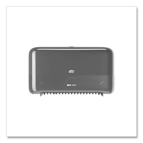 New Year New Savings! Save $25 off $150 | Tork 473208 Elevation 14.17 x 5.08 x 8.23 Coreless High Capacity Bath Tissue Dispenser - Black image number 0