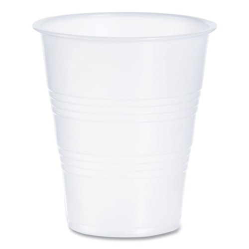 | Dart Y7 7 oz. High-Impact Polystyrene Cold Cups - Translucent/Clear (100/Pack) image number 0