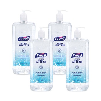 PURELL 1.5 L Pump Bottle Advanced Hand Sanitizer Refreshing Gel - Clean Scent (4/Carton)