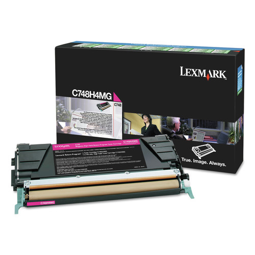 Ink & Toner | Lexmark C748H4MG Return Program 10000 Page High Yield TAA Compliant Toner Cartridge - Magenta image number 0
