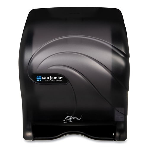Labor Day Sale! Save $30 off $199! | San Jamar T8490TBK 11.88 in. x 9.1 in. x 14.4 in. Oceans Smart Essence Electronic Towel Dispenser - Black image number 0