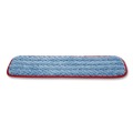 Mops | Rubbermaid Commercial FGQ41000RD00 18-1/2 in. x 5 1/2 in. x 1/2 in. Microfiber Wet Mopping Pad - Red image number 1