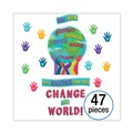 Office & Office Supplies | Carson-Dellosa 110488 47-Piece 24.7 in. x 20 in. One World Motivational Bulletin Board Set - Multicolor image number 1
