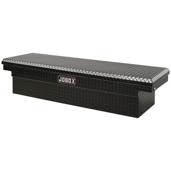 PRODUCTS | JOBOX PAC1585002 Aluminum Single Lid Super Deep Full-size Crossover Truck Box (Black)
