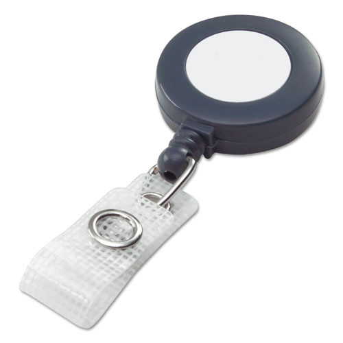 Office & Office Supplies | GBC 50573 3 ft. Extension Badgemates Plastic Retractable Name Badge Reel - Gray (25/Box) image number 0