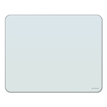 U Brands 20 in. x 16 in. Cubicle Glass Dry Erase Board - White Surface