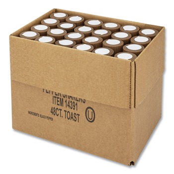 Office Snax OFX14391 4 oz. Pepper Shakers (48/Carton)