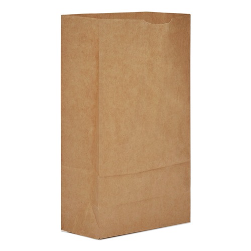 Bulk Savings Pricing 2 | Ross & Wallace Paper Products 130306500PK/BL 5.88 in. x 3.63 in. x 11 in. #6 Size Extra-Heavy-Duty Grocery Paper Bags - Kraft (500/Bundle) image number 0