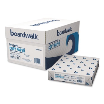 Boardwalk 8.5 in. x 11 in. 20 lbs. Bond Weight 92 Bright Copy Paper - White (1-Pallet)