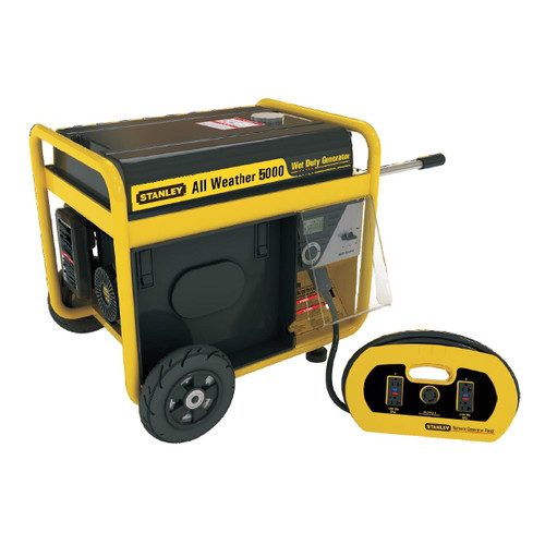  | Stanley G5000S 6,500 Watt All Weather OHV Gas Powered Portable Generator with Removable Control Panel image number 0