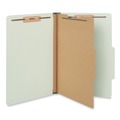  | Universal UNV10261 4-Section Pressboard Classification Folder - Legal, Green (10/Box) image number 1