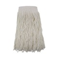 Mops | Boardwalk BWK324R 24 oz. Premium Saddleback Head Rayon Fiber Mop Head - White (12/Carton) image number 0