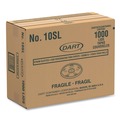 Cutlery | Dart 10SL Plastic Cold Cup Lids Fits 10 oz. Cups - Translucent (1000/Carton) image number 3