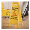 Bulk Savings Pricing 2 | Carlisle 3690000 11 x 25 x 25 Wet Floor Sign (English/Spanish) - Yellow image number 5
