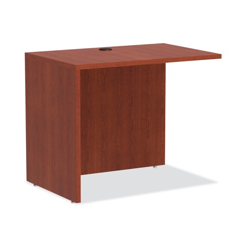  | Alera ALEVA353624MC 35 in. x 23.63 in. x 29.5 in. Valencia Series Reversible Return/Bridge Shell - Medium Cherry image number 0