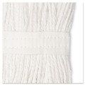 Cleaning & Janitorial Supplies | Boardwalk BWK224CCT 24 oz. Cotton Premium Cut-End Wet Mop Heads - White (12/Carton) image number 3