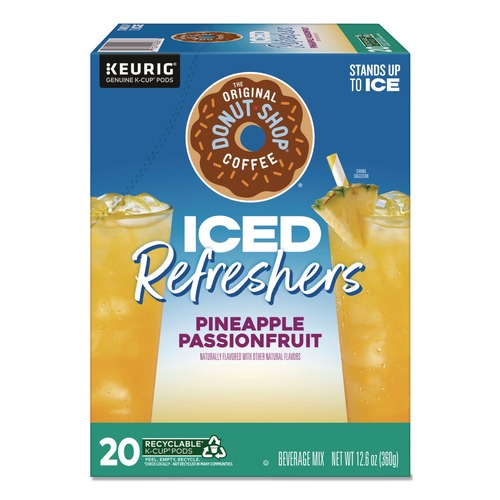 Food Service | The Original Donut Shop 5000379381 ICED Refreshers K-Cup Pods - Pineapple Passion Fruit (20/Box) image number 0