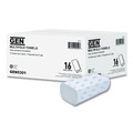 Cleaning & Janitorial Supplies | GEN 5301 9.25 in. x 9.05 in. 1-Ply Multifold Towels - White (16 Packs/Carton) image number 4