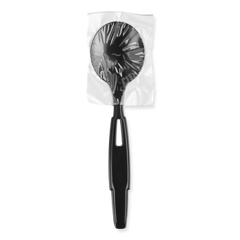 CUTLERY | Dixie SSWPS5 SmartStock Wrapped Heavyweight Cutlery Soup Spoos Refill - Black (960/Carton)