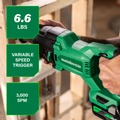 New Year New Savings! Save $25 off $150 | Metabo HPT CR18DBQ4M 18V MultiVolt Lithium-Ion Cordless Reciprocating Saw (Tool Only) image number 3