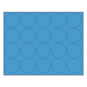 MasterVision 3/4 in. Magnetic Color Coding Dots - Blue (20 Dots/Pack)