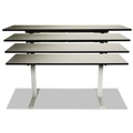 Office Desks & Workstations | Alera ALEHT2SSG AdaptivErgo 48.06 in. x 24.35 in. x 27.5 in. - 47.2 in. Sit-Stand Two-Stage Electric Height-Adjustable Table Base - Gray image number 4