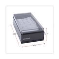  | Universal UNV10601 4.25 in. x 8.25 in. x 2.5 in. Metal/Plastic Business Card File Holds 600 2 in. x 3.5 in. Cards - Black image number 3