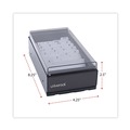 Office Jansan | Universal UNV10601 4.25 in. x 8.25 in. x 2.5 in. Metal/Plastic Business Card File Holds 600 2 in. x 3.5 in. Cards - Black image number 3