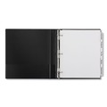 Office Jansan | Avery 11221 Big Tab 11.13 in. x 9.25 in. 5-Tab Single-Sided Copper Edge Reinforcing Insertable Dividers - Clear Tabs/White (1-Set) image number 1
