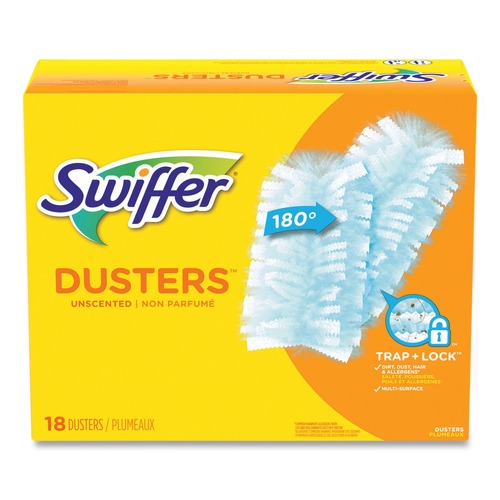  | Swiffer 99036BX Fiber Bristle Duster Refill - Light Blue (18/Box) image number 0