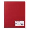 Office Jansan | Universal UNV20543 100-Sheet Capacity 11 in. x 8.5 in. 2-Pocket Plastic Folders - Red (10/Pack) image number 0
