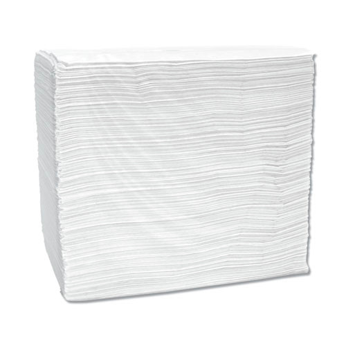 Cascades PRO N696 Signature 15 in. x 16.75 in. 1/8 Fold Airlaid Dinner Napkins - White (504 Sheets/Carton) image number 0