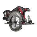 Circular Saws | Skil CR5413-1A 20V PWRCORE20 Brushless Lithium-Ion 6-1/2 in. Cordless Circular Saw Kit with Automatic PWRJUMP Charger (4 Ah) image number 1