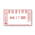 Office Jansan | COSCO 2000PLUS 011092 1 in. x 1.81 in. RECEIVED plus Date ES Dater - Red image number 1