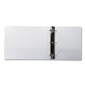 Office Jansan | Samsill 16987 11 in. x 8.5 in. 3 Rings 3 in. Capacity Earth's Choice Plant-Based D-Ring View Binder - White image number 1