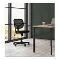  | Basyx HVST102 17 in. - 22 in. Seat Height 1-Oh-Two Mid-Back Task Chair Supports Up to 250 lbs. - Black image number 6