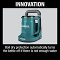 Outdoor Cooking | Makita XTK01Z 18V X2 (36V) LXT Lithium-Ion Cordless Hot Water Kettle (Tool Only) image number 10