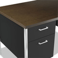Alera ALESD6030BM 2-Pedestal 60 in. x 30 in. x 29.5 in. Steel Desk - Mocha/Black image number 5