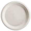 Bowls and Plates | Chinet 25776 PaperPro 10-1/2 in. Diameter Plate Naturals Fiber Dinnerware - Natural (500/Carton) image number 2