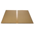 Office Jansan | Deflecto CM21442F 46 in. x 60 in. Flat Packed EconoMat All Day Use Chair Mat for Hard Floors - Clear image number 4