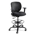  | Safco 3394BL Vue Heavy-Duty Extended Height Stool Fabric Seat Nylon Mesh Back - Black image number 2
