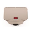 Trash & Waste Bins | Rubbermaid Commercial 1883460 Streamline 18-Gallon Resin Front Step Style Step-On Container - Beige image number 2