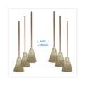 Brooms | Boardwalk BWKBR10002 60 in. Corn/Synthetic Fiber Bristle Broom - Gray/Natural (6/Carton) image number 1