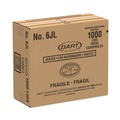 Cutlery | Dart 6JL Vented Plastic Lids for 3.5 oz to 6 oz. Foam Containers - White (1000/Carton) image number 4